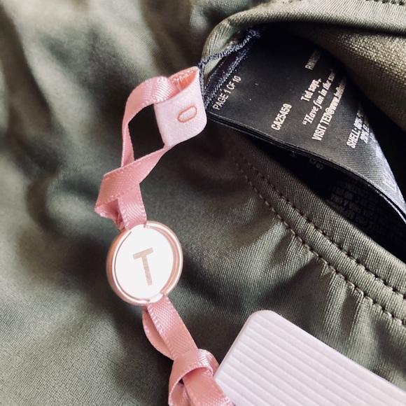 Ted Baker Plunge Halter One Piece Green With Gold - Picture 8 of 10